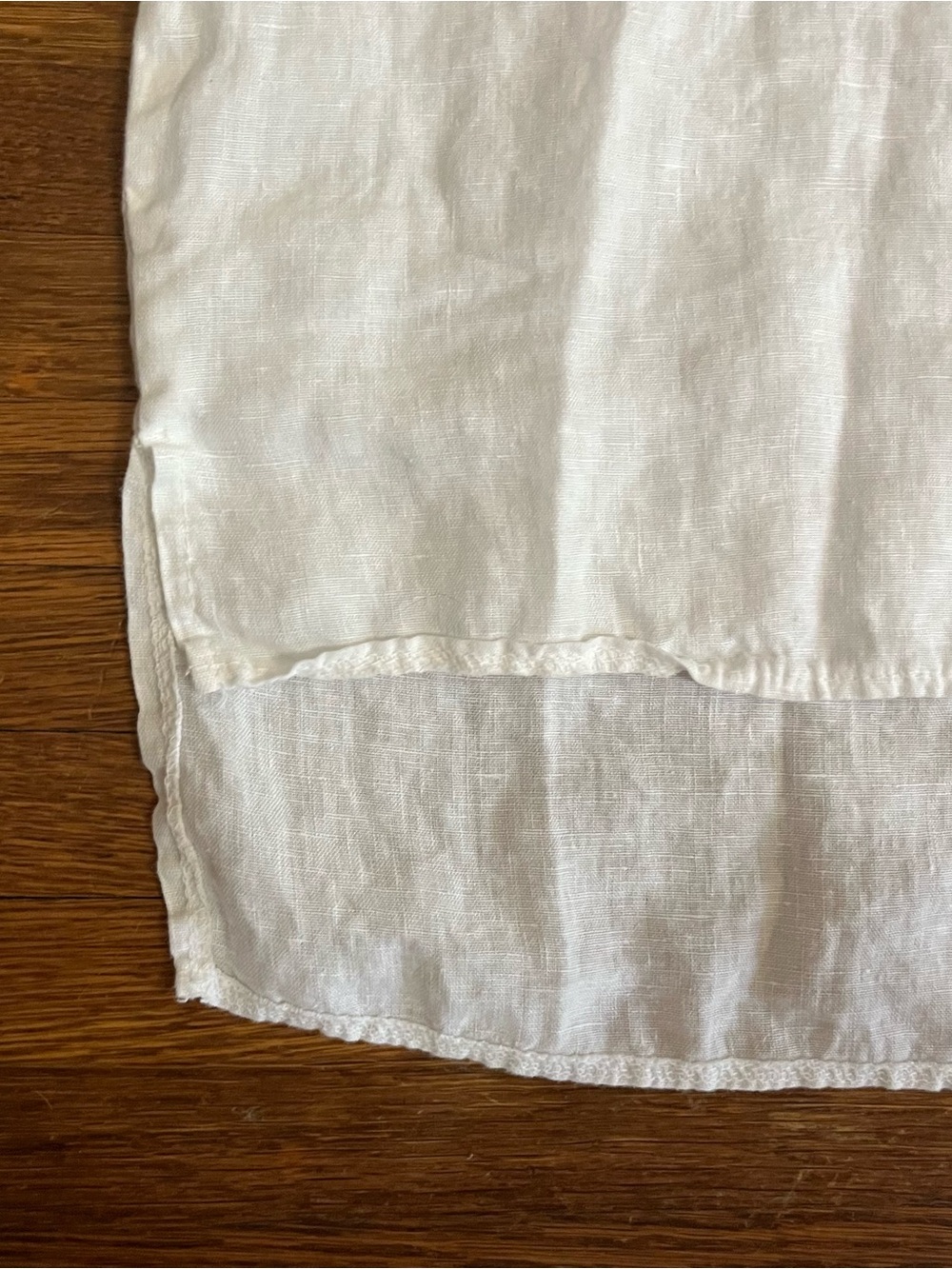 Bellambra Italy L 100% linen white top poetcore lagenlook coastal - Picture 3 of 9